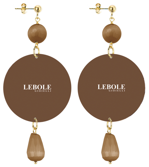 Earrings Twenties Brown Classic - Lebole Maison