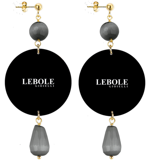 Orecchini Maria Antonietta Classico Grigio - Lebole Maison