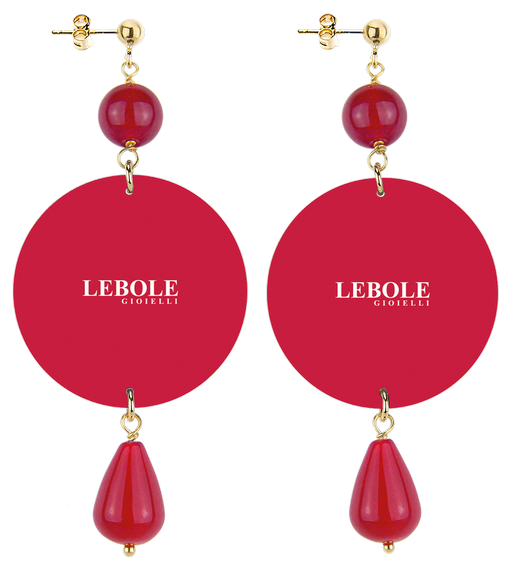 Orecchini Occhi Classico Rubino - Lebole Maison