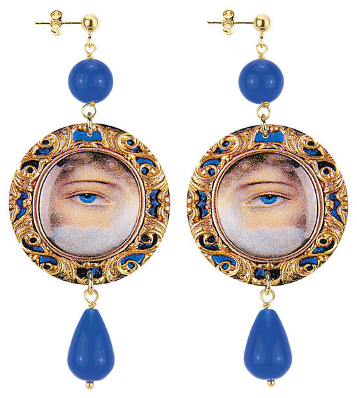Orecchini Occhi Classico Blu - Lebole Maison