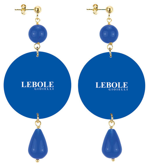 Orecchini Occhi Classico Blu - Lebole Maison