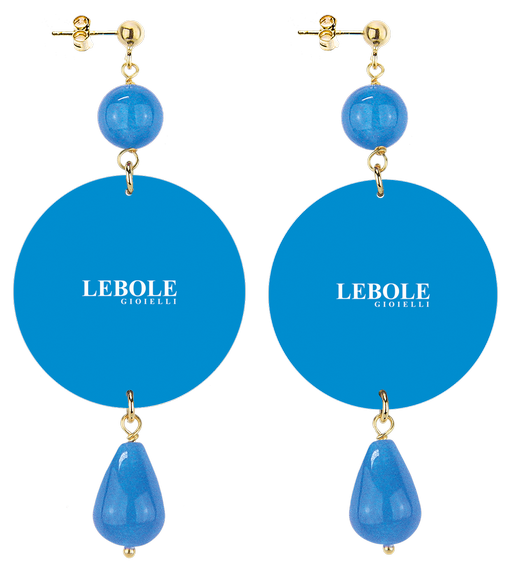Orecchini Occhi Classico Azzurro - Lebole Maison