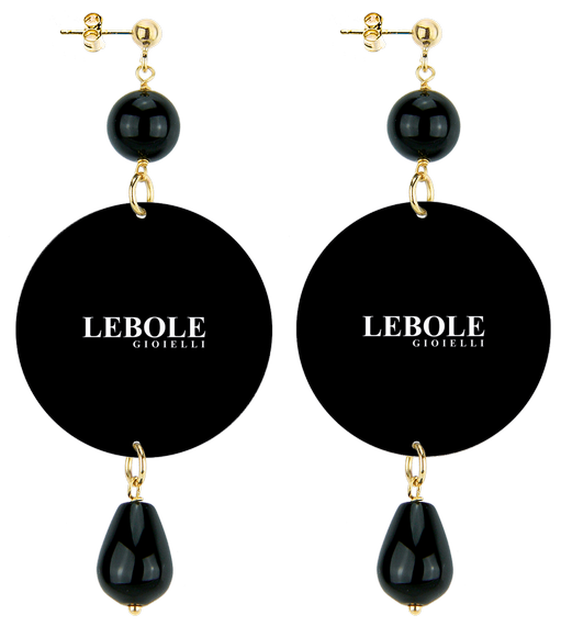 Orecchini Carrozza Classico Nero - Lebole Maison