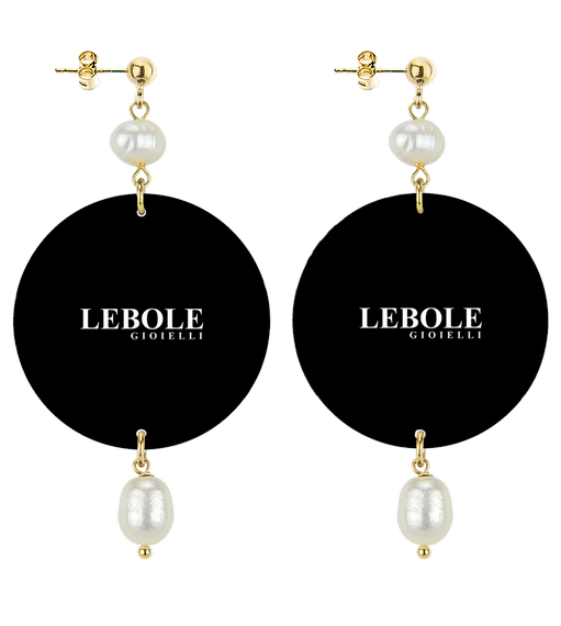 Orecchini Tessuto Fiori Classico Perla - Lebole Maison