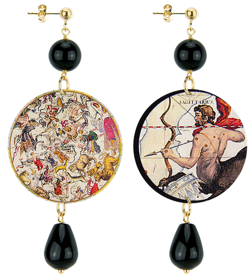 Orecchini Sagittario Classico Nero - Lebole Maison