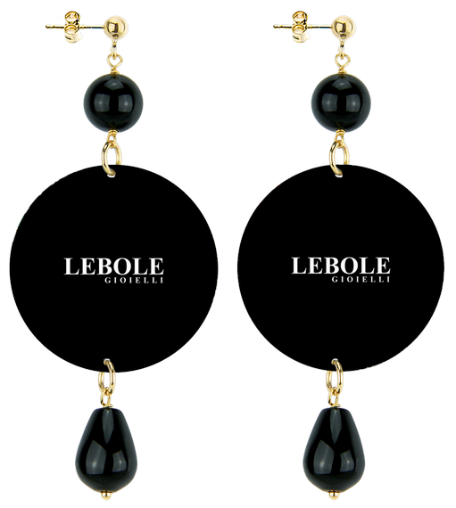 Orecchini Sagittario Classico Nero - Lebole Maison