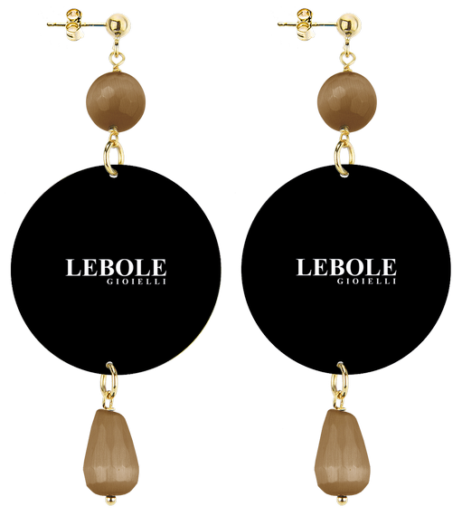 Orecchini Leone Classico Marrone - Lebole Maison