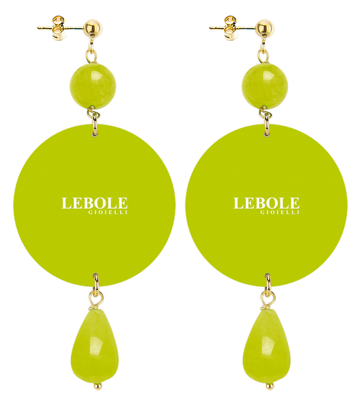 Orecchini Bilancia Classico Verde Acido - Lebole Maison
