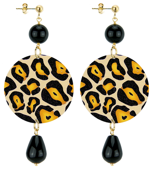 Earrings Spotted Black Classic - Lebole Maison