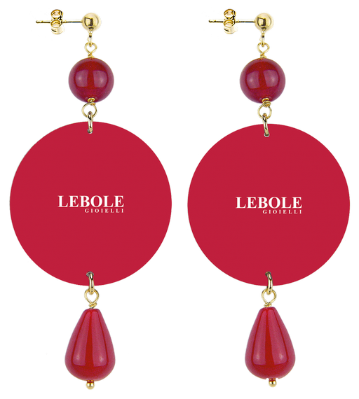 Orecchini Putto Classico Rubino - Lebole Maison