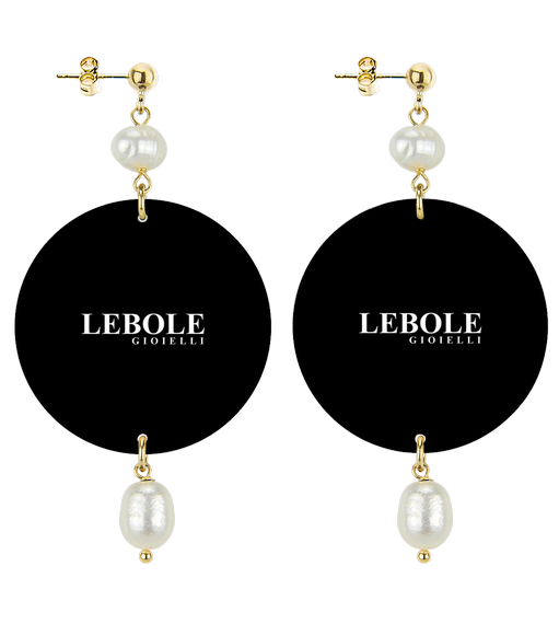 Earrings Zebra Pearl Classic - Lebole Maison