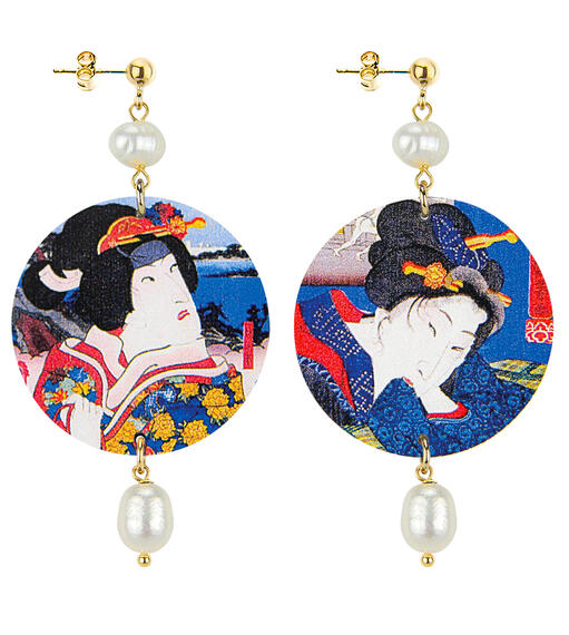 Orecchini Geisha Classico Perla - Lebole Maison