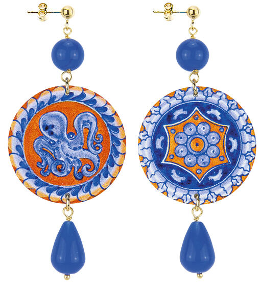 Orecchini Amalfi Classico Blu - Lebole Maison