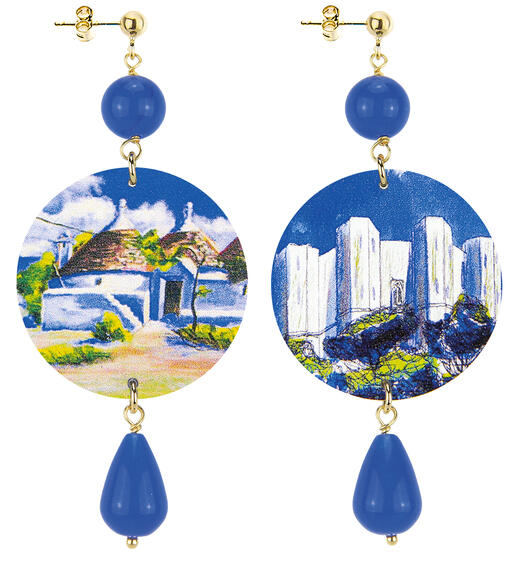 Orecchini Puglia Classico Blu - Lebole Maison
