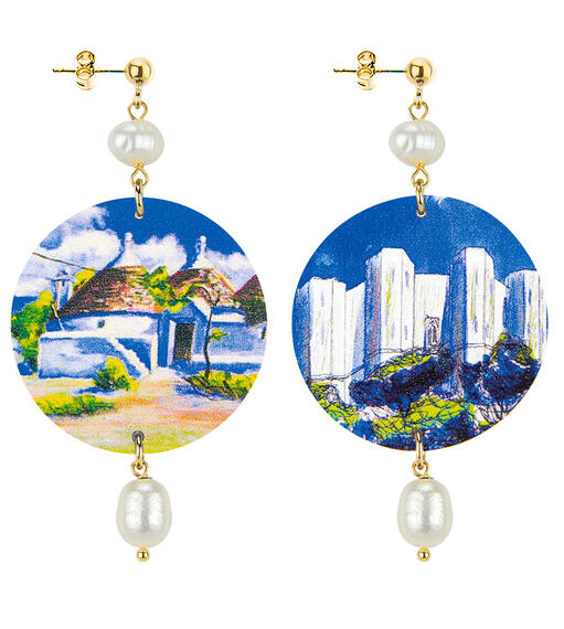 Earrings Puglia Pearl Classic - Lebole Maison