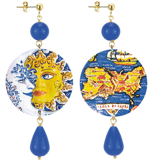 Orecchini Capri Isola Classico Blu - Lebole Maison