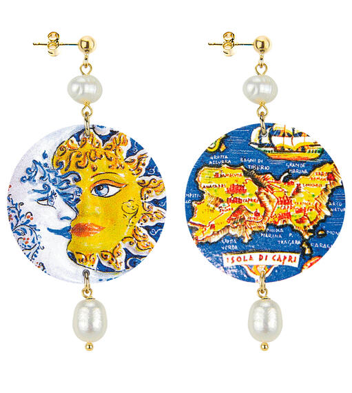 Orecchini Capri Isola Classico Perla - Lebole Maison
