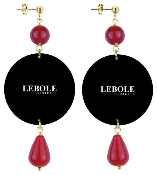 Orecchini Lanterna Classico Rubino - Lebole Maison