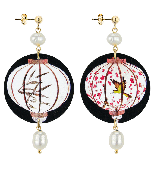 Orecchini Lanterna Classico Perla - Lebole Maison