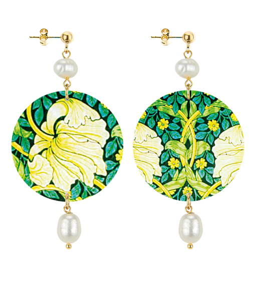 Orecchini Fiore Bianco Classico Perla - Lebole Maison