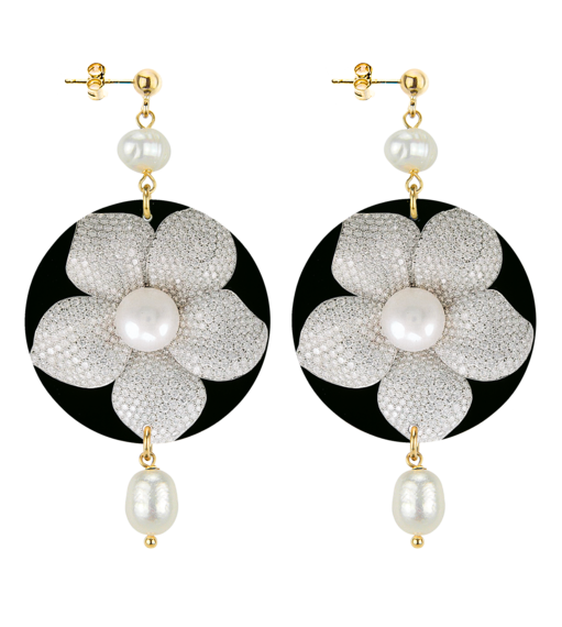 Orecchini Gioiello Fiore Classico Perla - Lebole Maison