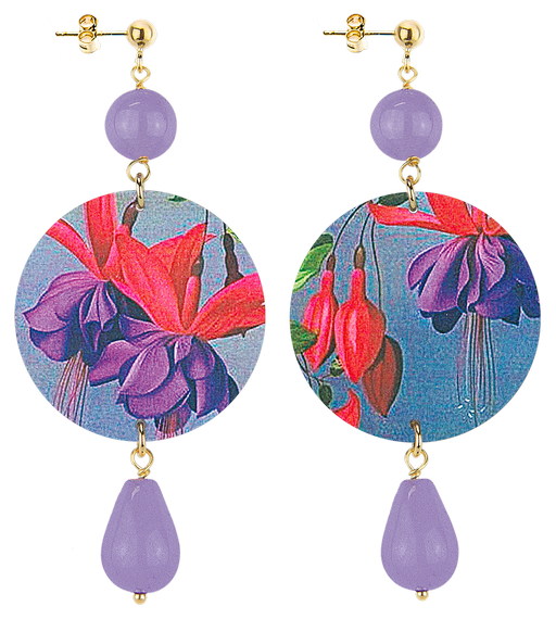 Orecchini Fiori Classico Lilla - Lebole Maison