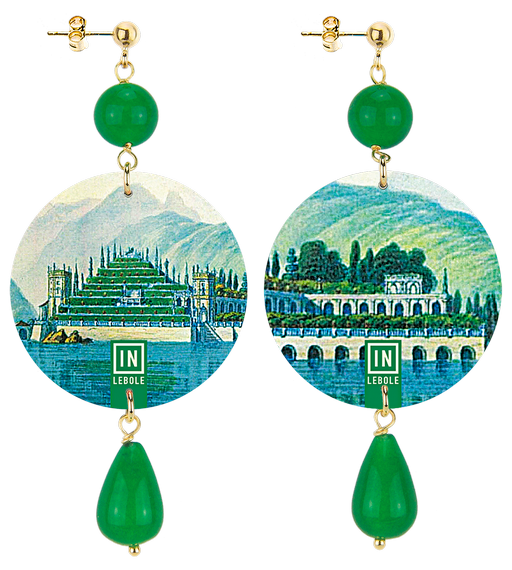 Orecchini Isola Bella Classico Verde - Lebole Maison