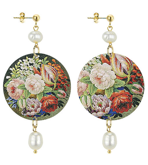 Orecchini Fiori Classico Perla - Lebole Maison