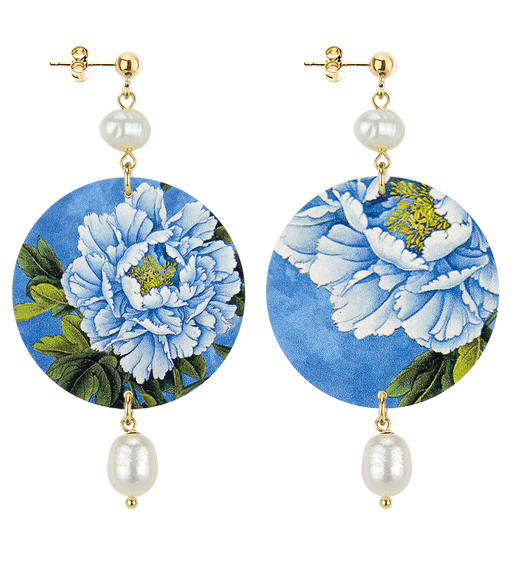 Orecchini Fiore Bianco Classico Perla - Lebole Maison