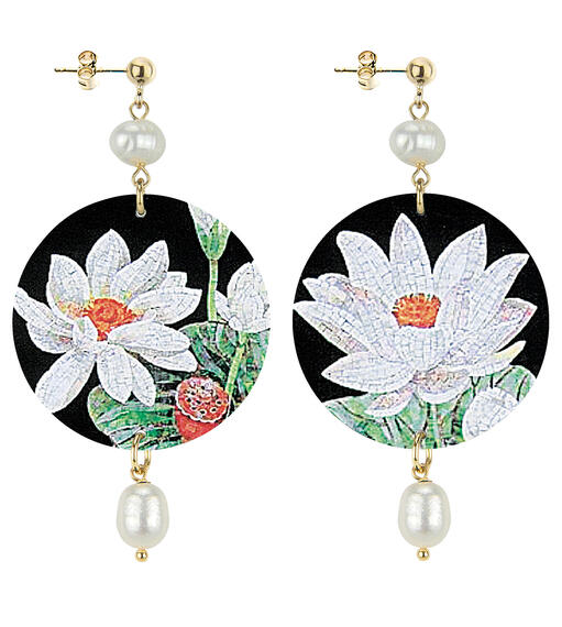 Orecchini Fiore Gioiello Classico Perla - Lebole Maison