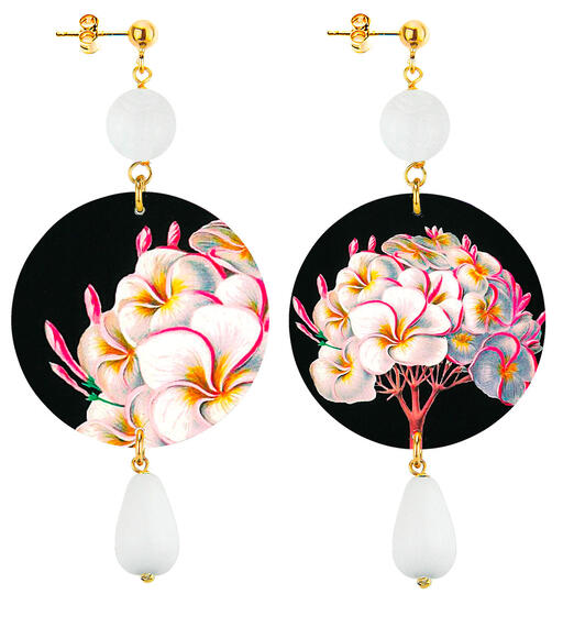 Orecchini Fiore Bianco Classico Bianco - Lebole Maison