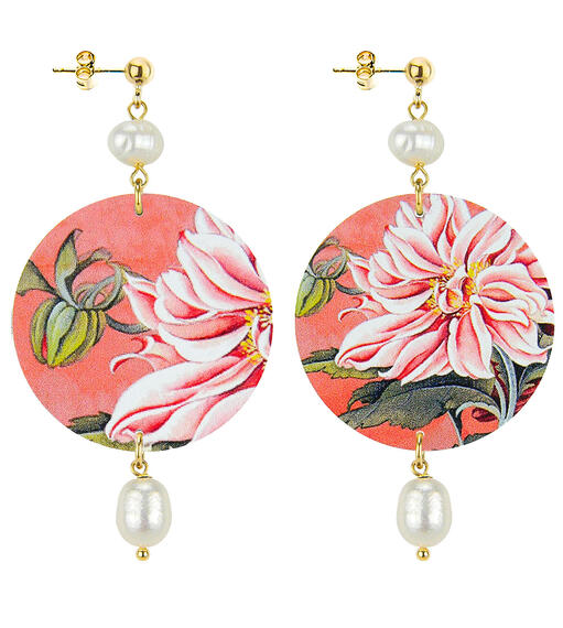 Orecchini Fiore Bianco Classico Perla - Lebole Maison