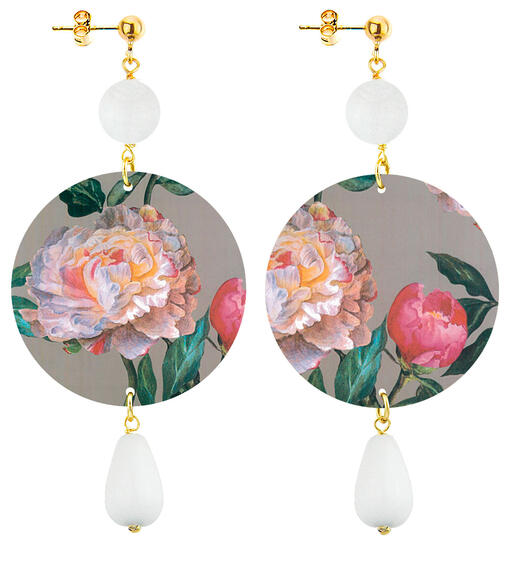 Orecchini Fiore Bianco Classico Bianco - Lebole Maison