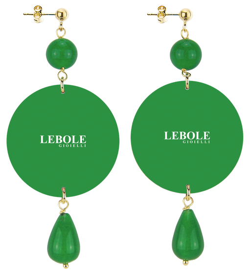 Orecchini Pappagallo Classico Verde - Lebole Maison