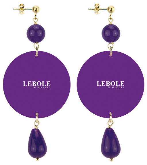 Orecchini Jack Russel E Scottish Classico Viola - Lebole Maison