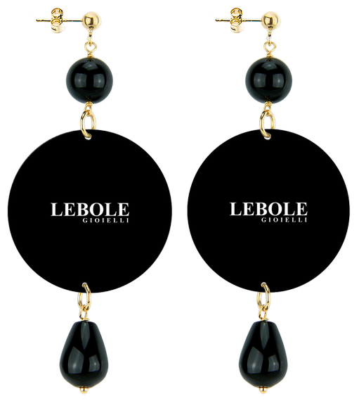 Orecchini Cavallo Classico Nero - Lebole Maison