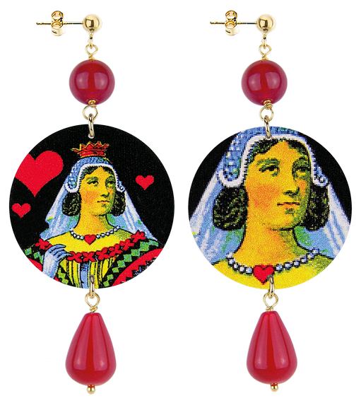 Orecchini Donna Di Cuori Classico Rubino - Lebole Maison