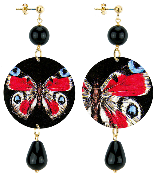 Orecchini Farfalla Classico Nero - Lebole Maison