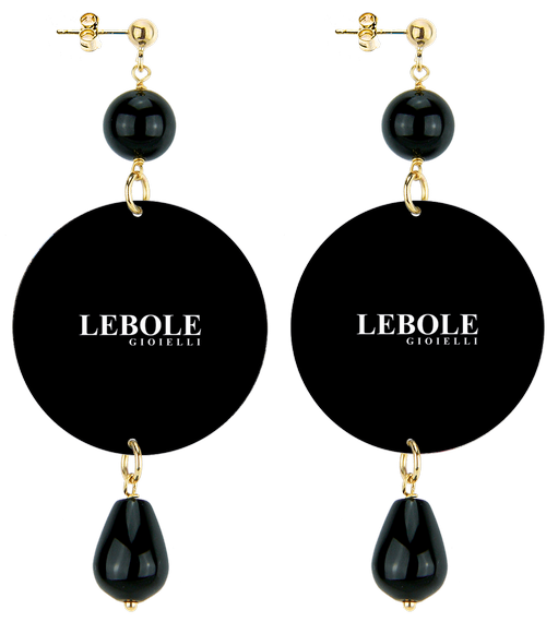 Orecchini Farfalla Classico Nero - Lebole Maison