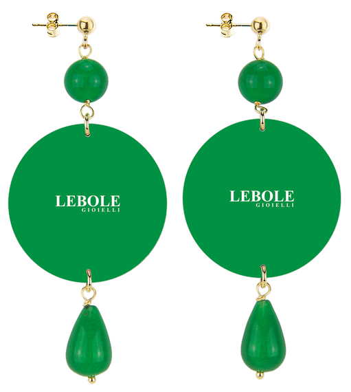 Orecchini Farfalla Classico Verde - Lebole Maison