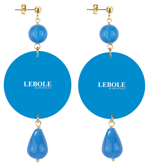 Orecchini Farfalla Pietra Azzurro - Lebole Maison