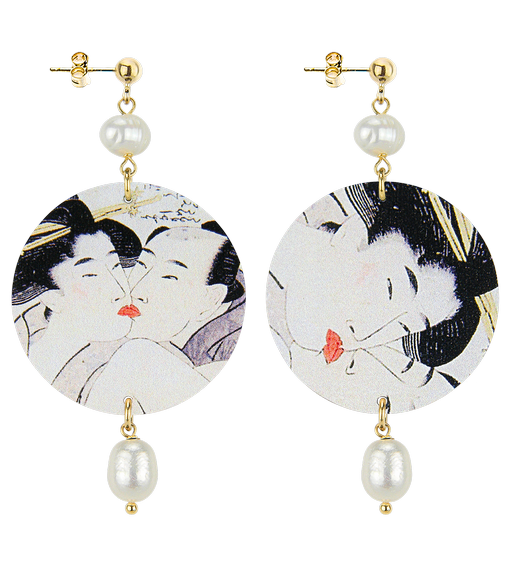 Orecchini Bacio Classico Perla - Lebole Maison