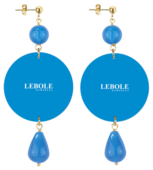 Orecchini Bacio Classico Azzurro - Lebole Maison