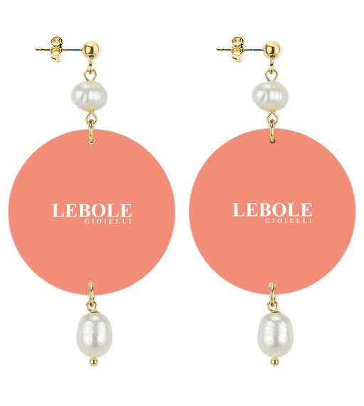 Orecchini Cammeo Rosa Classico Perla - Lebole Maison