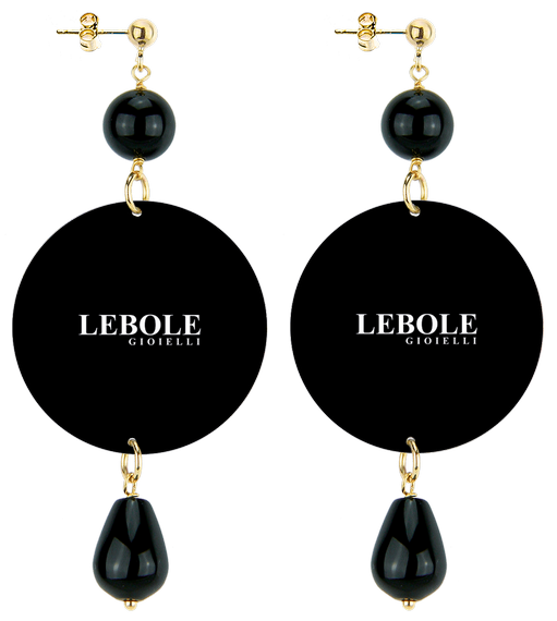 Orecchini Roma Pantheon Classico Nero - Lebole Maison