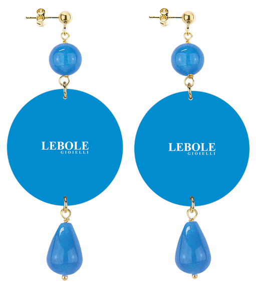 Orecchini Firenze Classico Azzurro - Lebole Maison