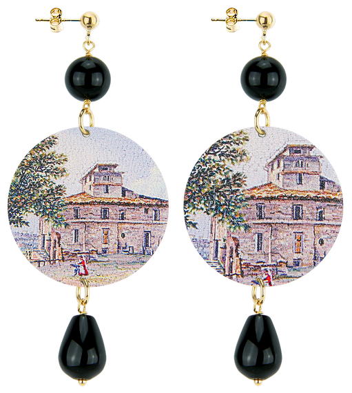 Orecchini Tuscany Classico Nero - Lebole Maison