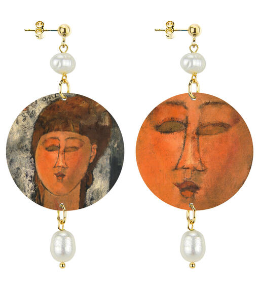 Orecchini Enfant Gras Di A. Modigliani Classico Perla - Lebole Maison