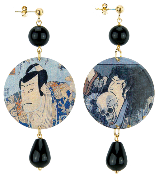 Orecchini Samurai Classico Nero - Lebole Maison