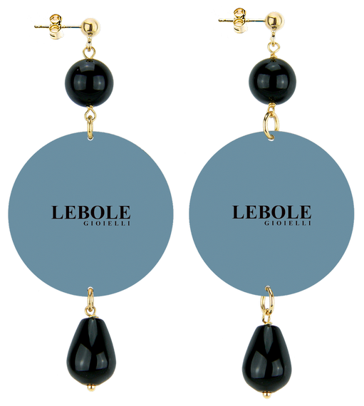 Orecchini Samurai Classico Nero - Lebole Maison